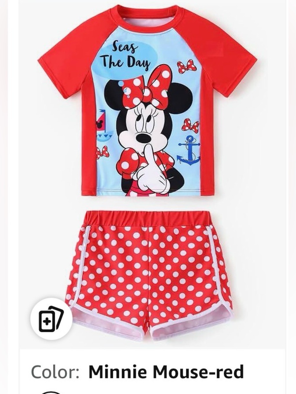BRAND NEW Disney Red Polka Dot Minnie Swim Bottoms